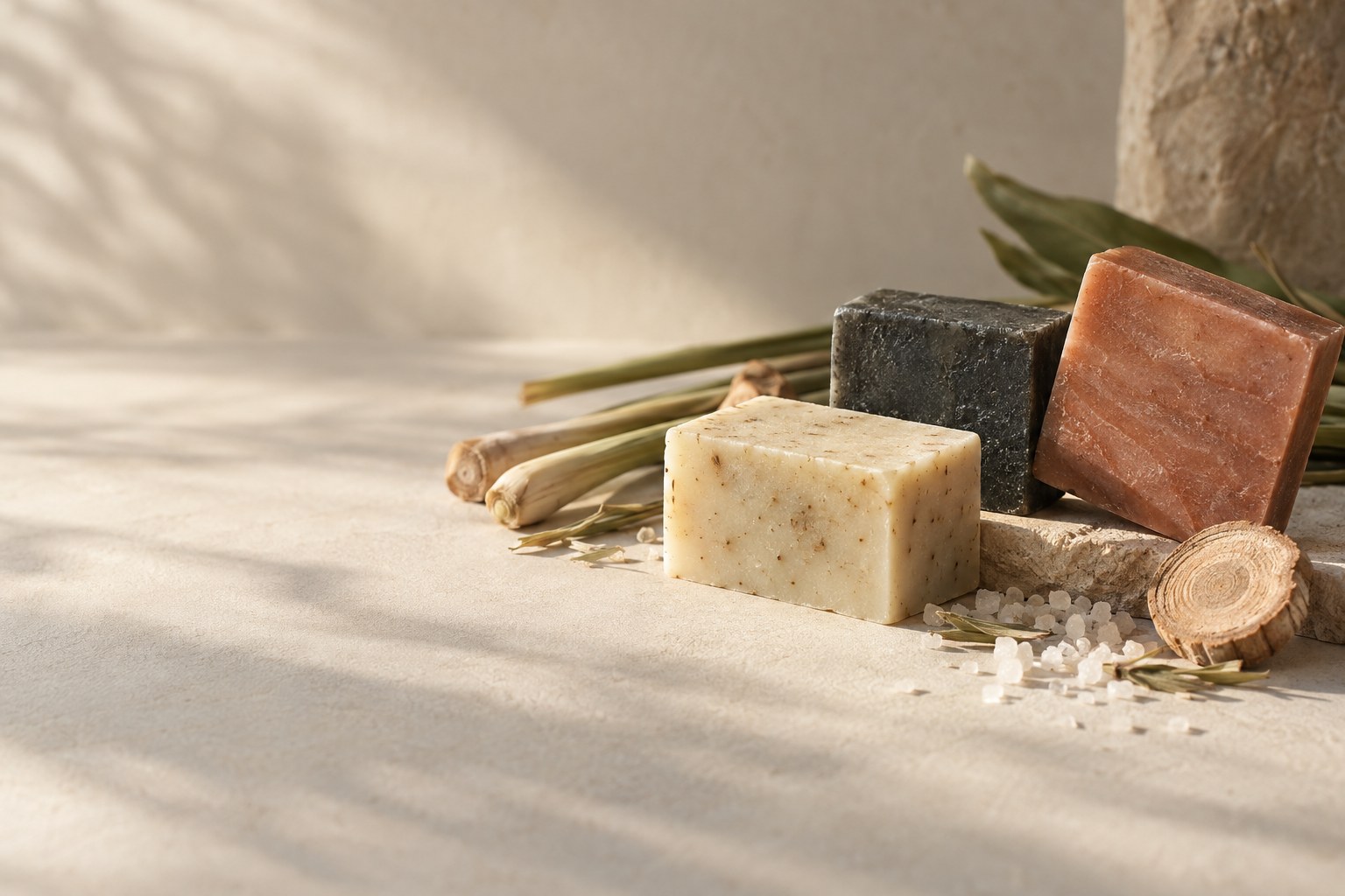 Thai herbal soaps handmade in Bangkok