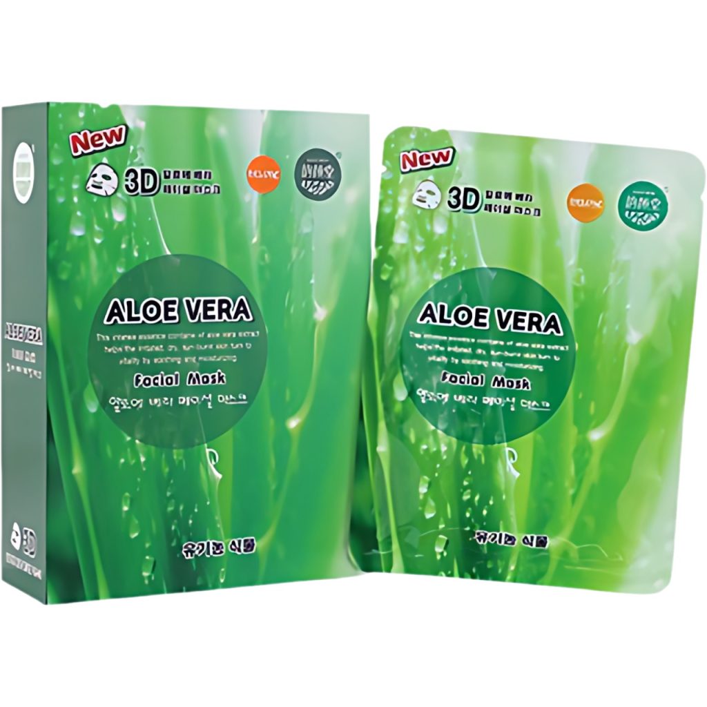 3D Facial Mask Аloe Vera 10 pieces.