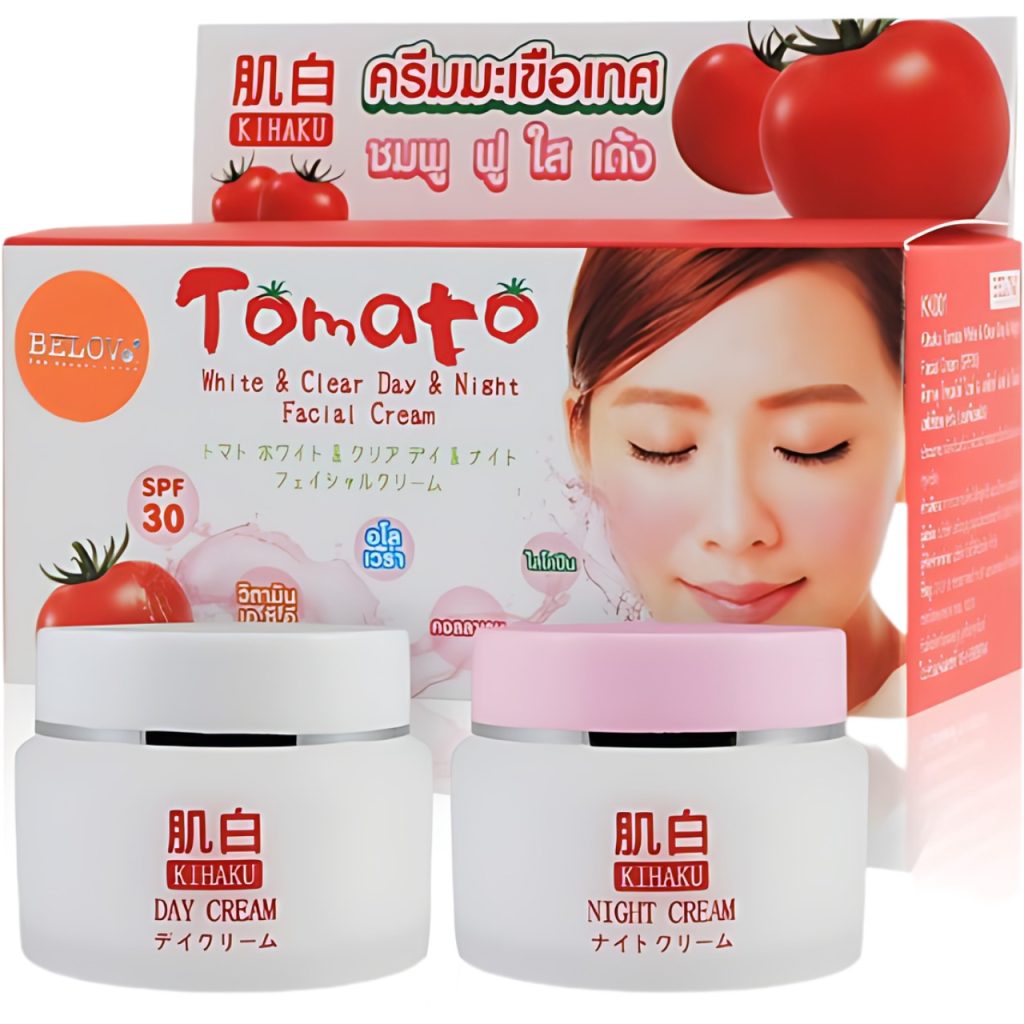 Kihaku Tomato White & Clear Day & Night Facial Cream SPF30 20 ml.