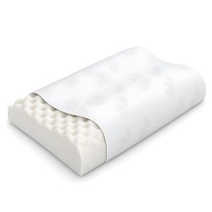 Two-level orthopedic pillow with a massage effect