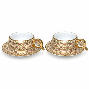 Thai Benjarong Espresso Cup and Saucer Set of Two — 5
