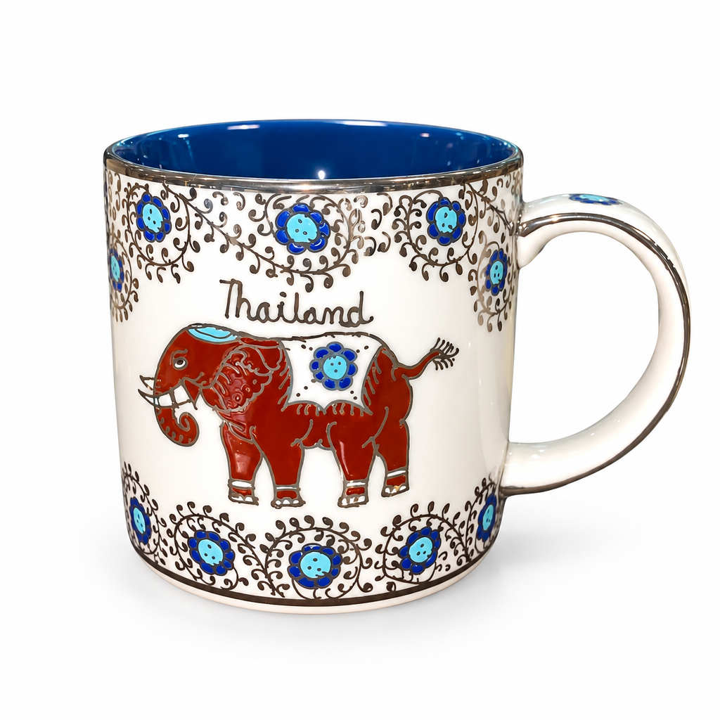 Benjarong ceramic coffee and tea mug by JJ Benjarong — 5