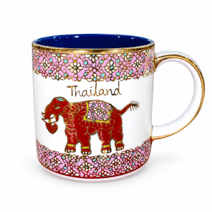Benjarong ceramic coffee and tea mug by JJ Benjarong — 8