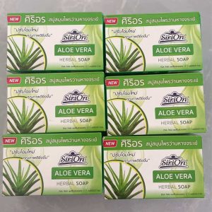 Siriorn Aloe Vera Herbal Soap, 6 x 110 g — 3