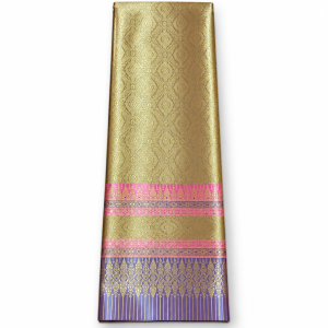 Handwoven Thai Silk Tube Skirt Fabric, Woven Pattern — 7
