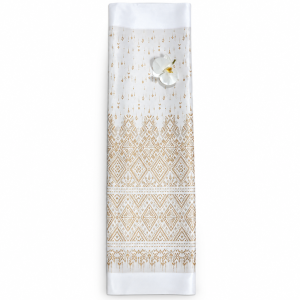 Handwoven Thai Silk Tube Skirt Fabric, Woven Pattern — 8