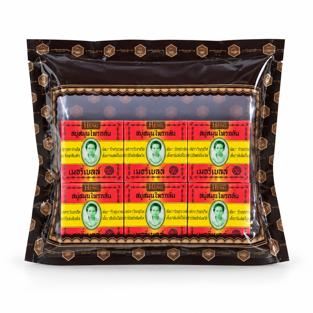 Merry Bell Madame Heng Herbal Soap, 6 x 45 g