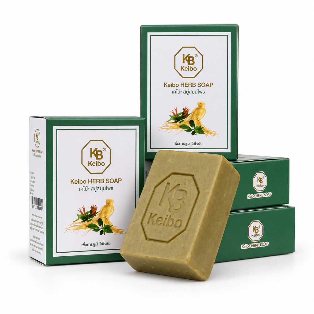 Traditional Thai Herbal Soap for Skin and Scalp, 100 g