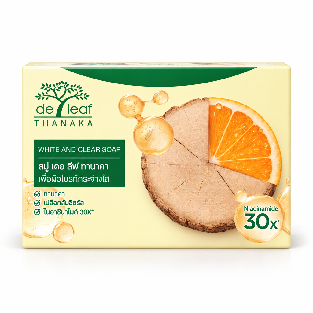 De Leaf Thanaka White & Clear Soap