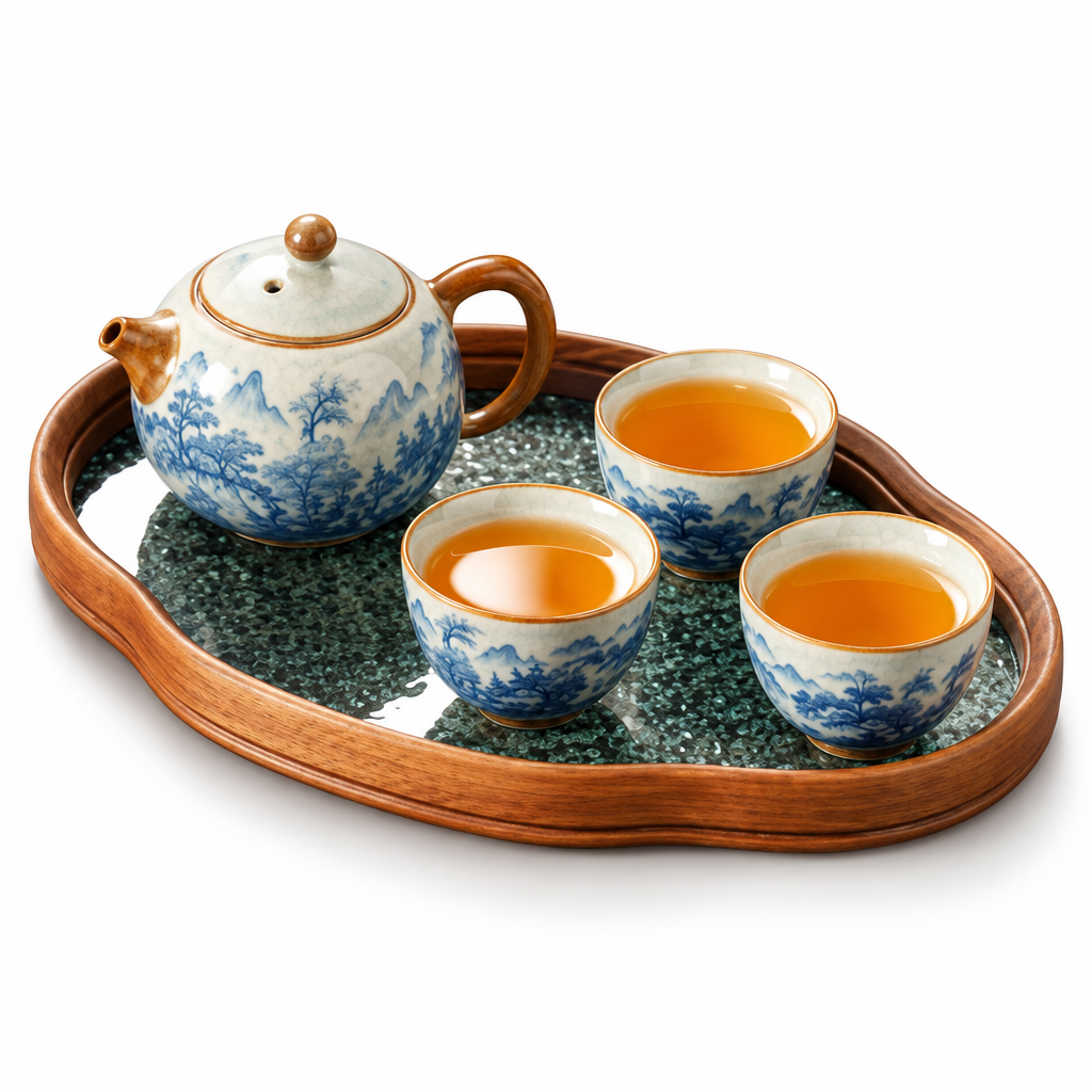 Xiangye Ceramic Tea Set for One, Complete Serving Set — 1