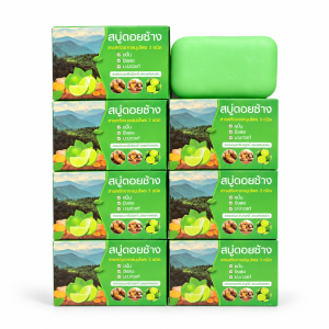 Green Herbal Soap Bar with Plant Extracts, 50 g
