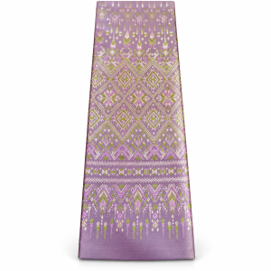 Handwoven Kalasin Silk Fabric Panel with Woven Pattern — 6