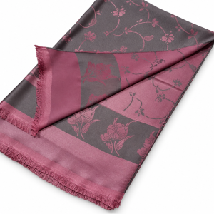 Handwoven Lightweight Thai Silk Scarf, Elephant Motif — 3