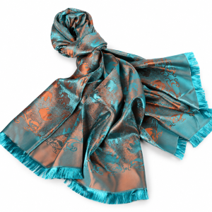 Handwoven Thai Silk Elephant Motif Scarf & Shawl — 4