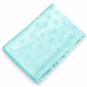 Handwoven Thai Silk Elephant Motif Scarf & Shawl — 7