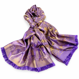 Handwoven Thai Silk Elephant Motif Scarf & Shawl — 8