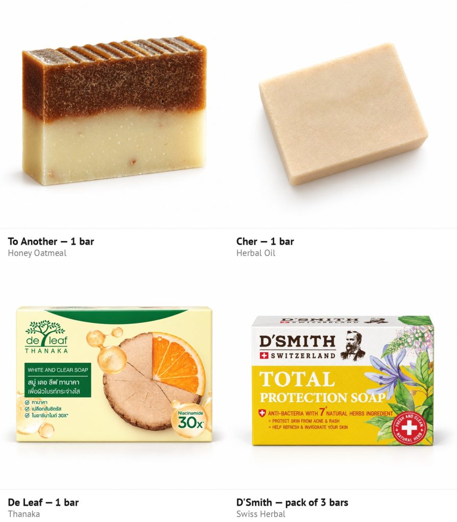 Thai Herbal Soap Discovery Set — 6 Bars